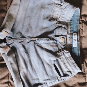 Denim shorts